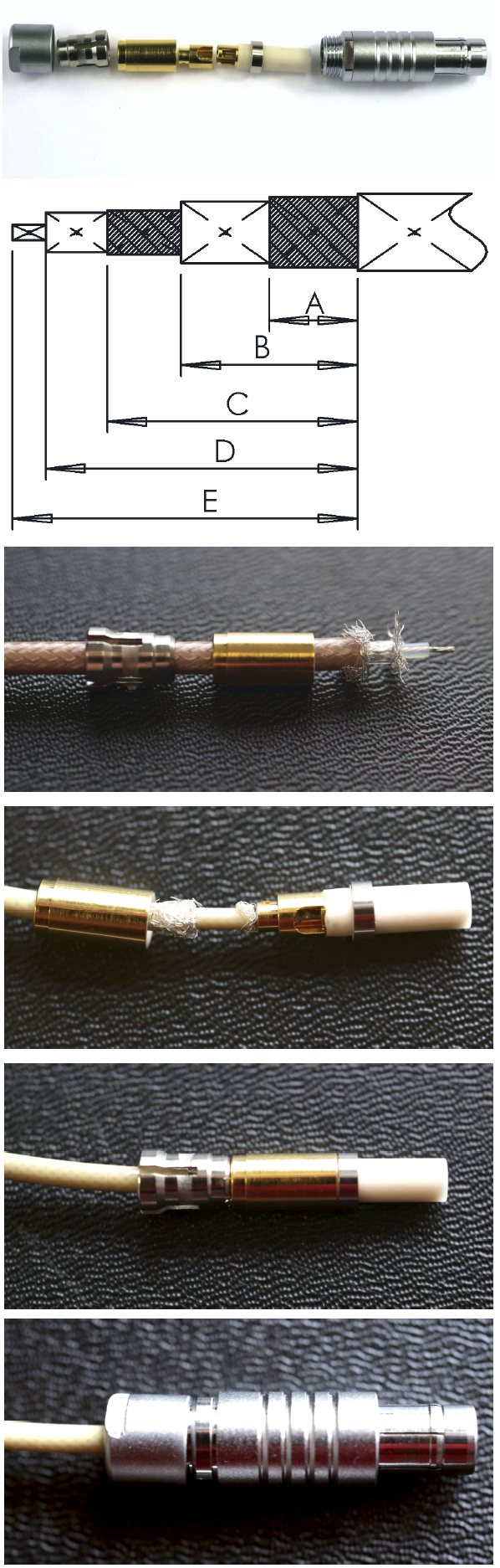 allectra三同軸線纜及對應接頭的安裝方式 allectra三同軸線纜及對應接頭的安裝方式