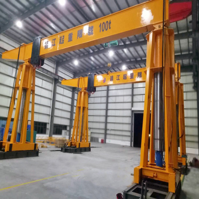 靖起制造公鐵路聯(lián)運可用液壓門式起重機(jī)